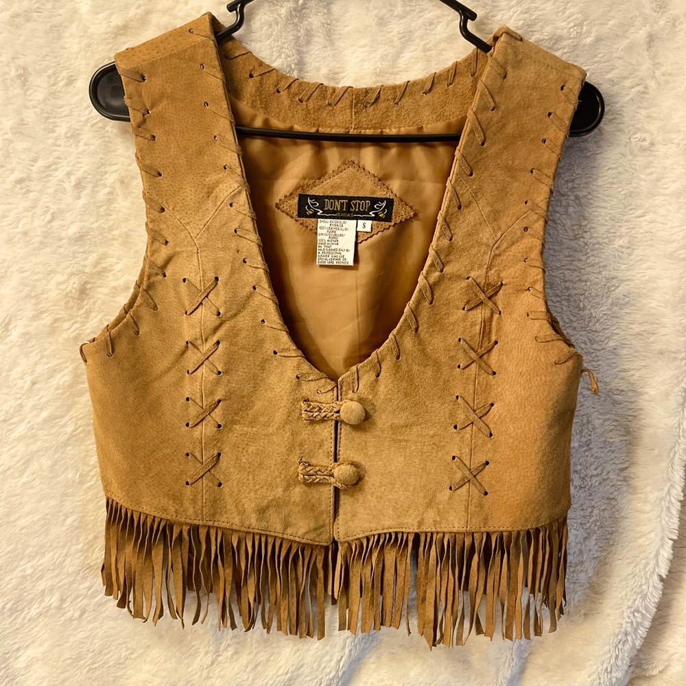 Leather vest